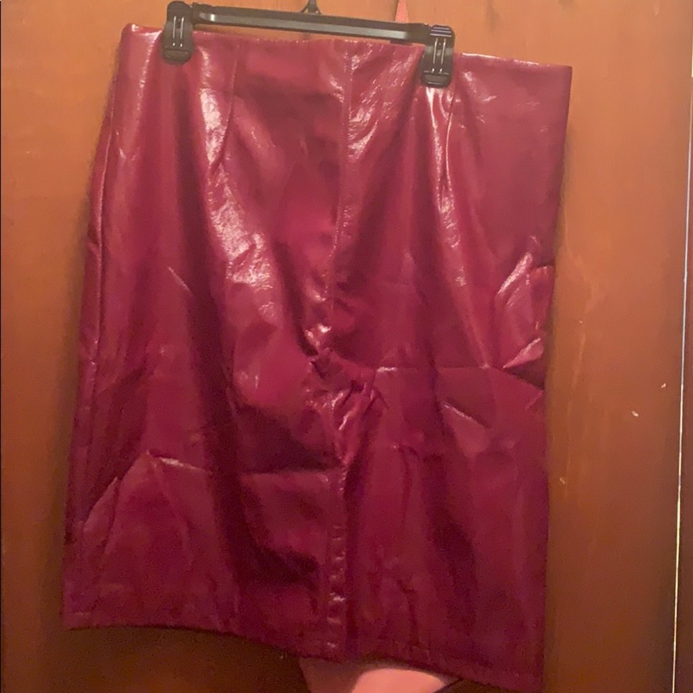 Leather skirt